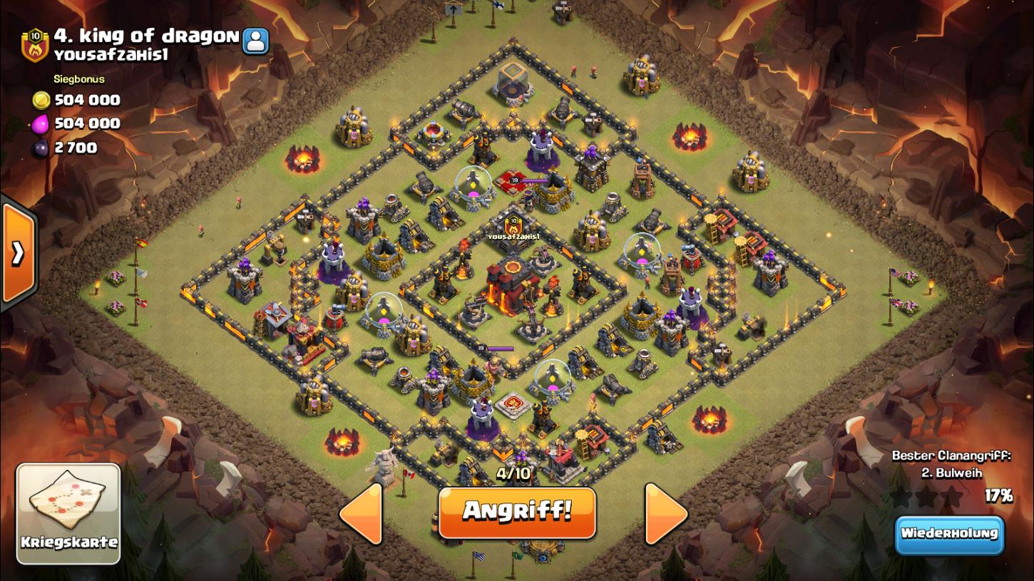 Clash Of Clans Rathaus 10 Angriff