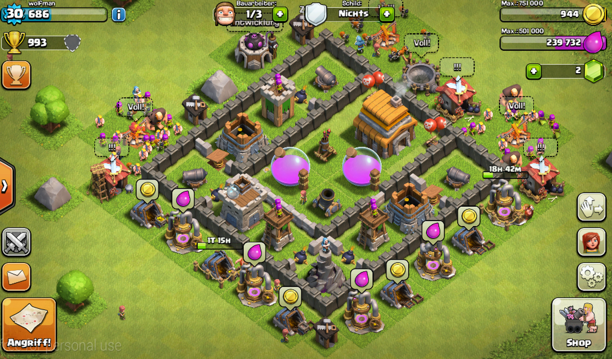 Clash Of Clans Dorf Rathaus Level 5