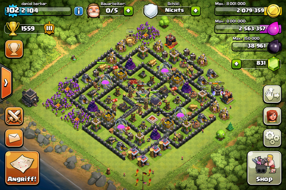 Clash Of Clans Rh 9 Farming Base
