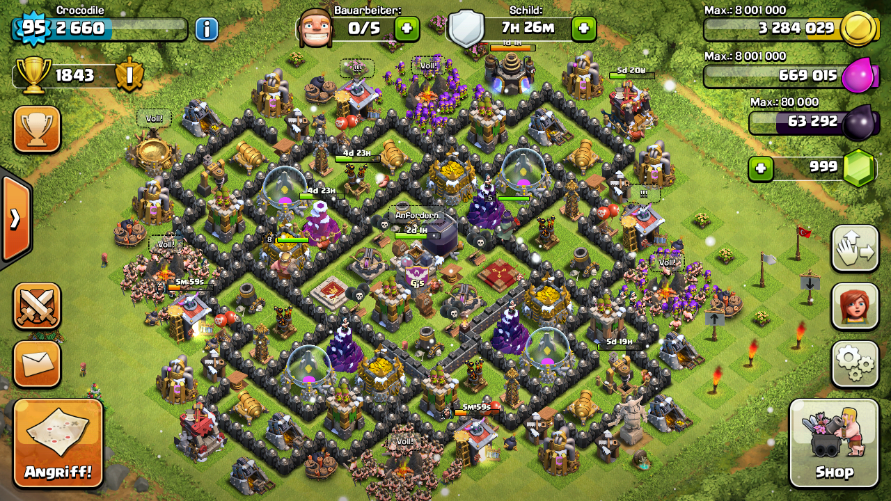Clash Of Clans Rh 9 Farming Base