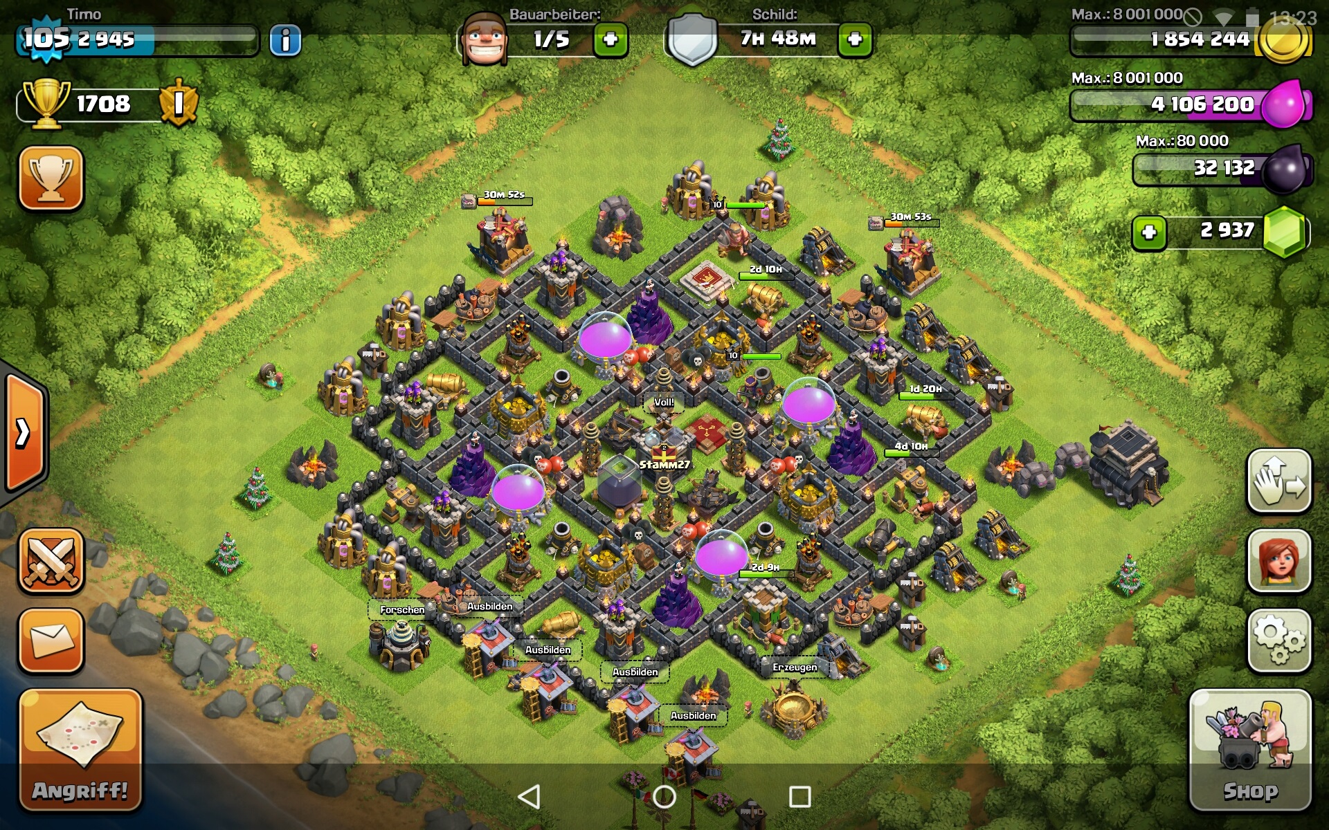 Clash Of Clans Rathaus Level 9