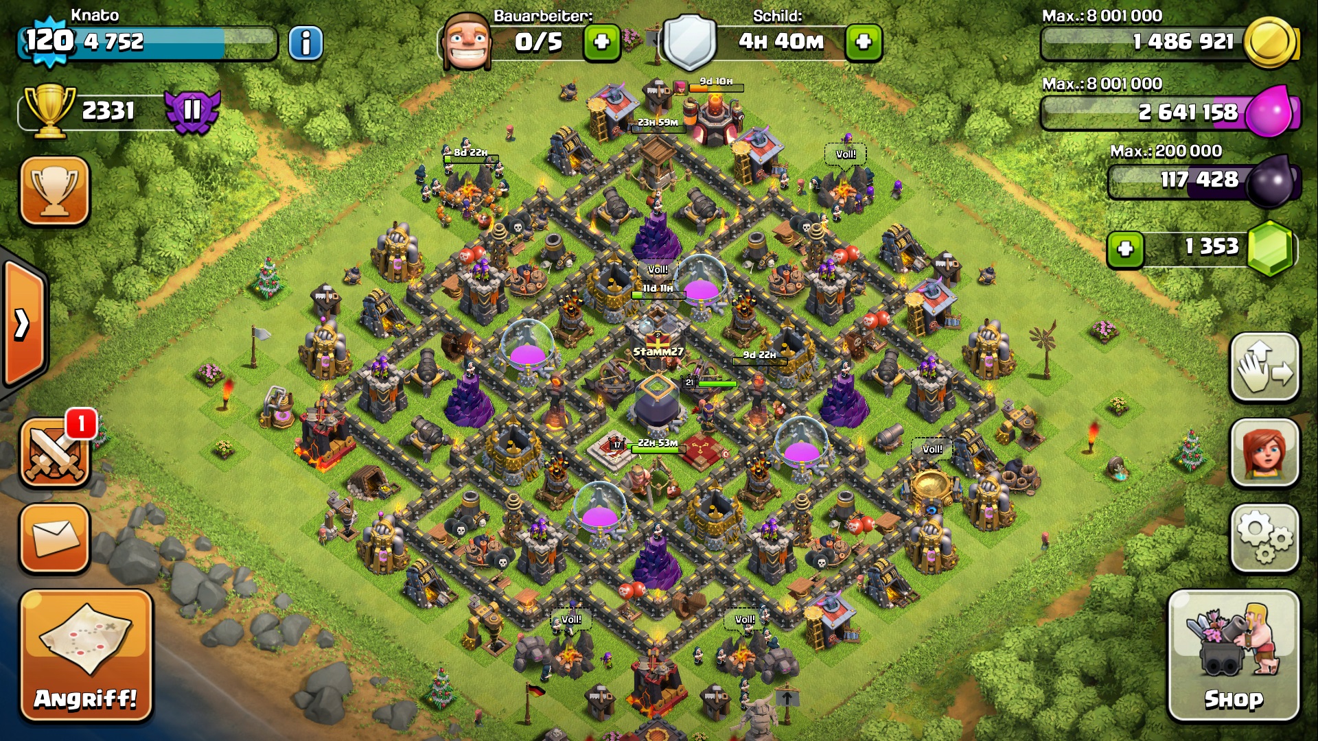 Clash Of Clans Rathaus 10 Max