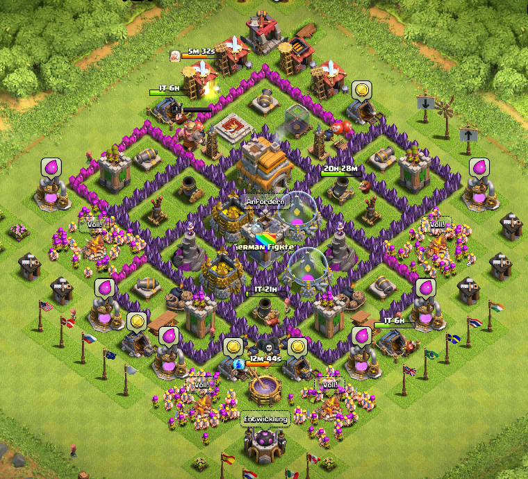 Clash Of Clans Rathaus Level 7