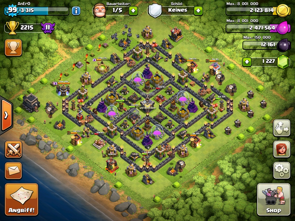 Clash Of Clans Rh 9 Farming Base