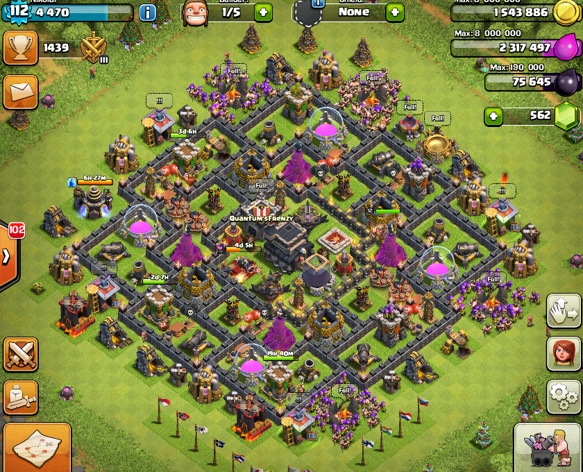 Clash Of Clans Rh 9 Farming Base